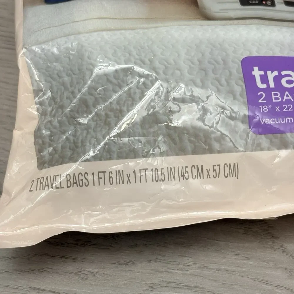 Ziploc Space Bags Vacuum Seal Airtight Waterproof Reusable Travel Bag 18”x 22.5”